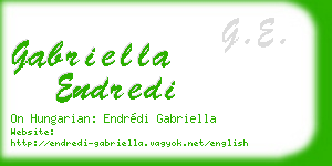 gabriella endredi business card
