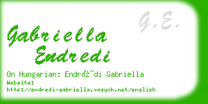 gabriella endredi business card